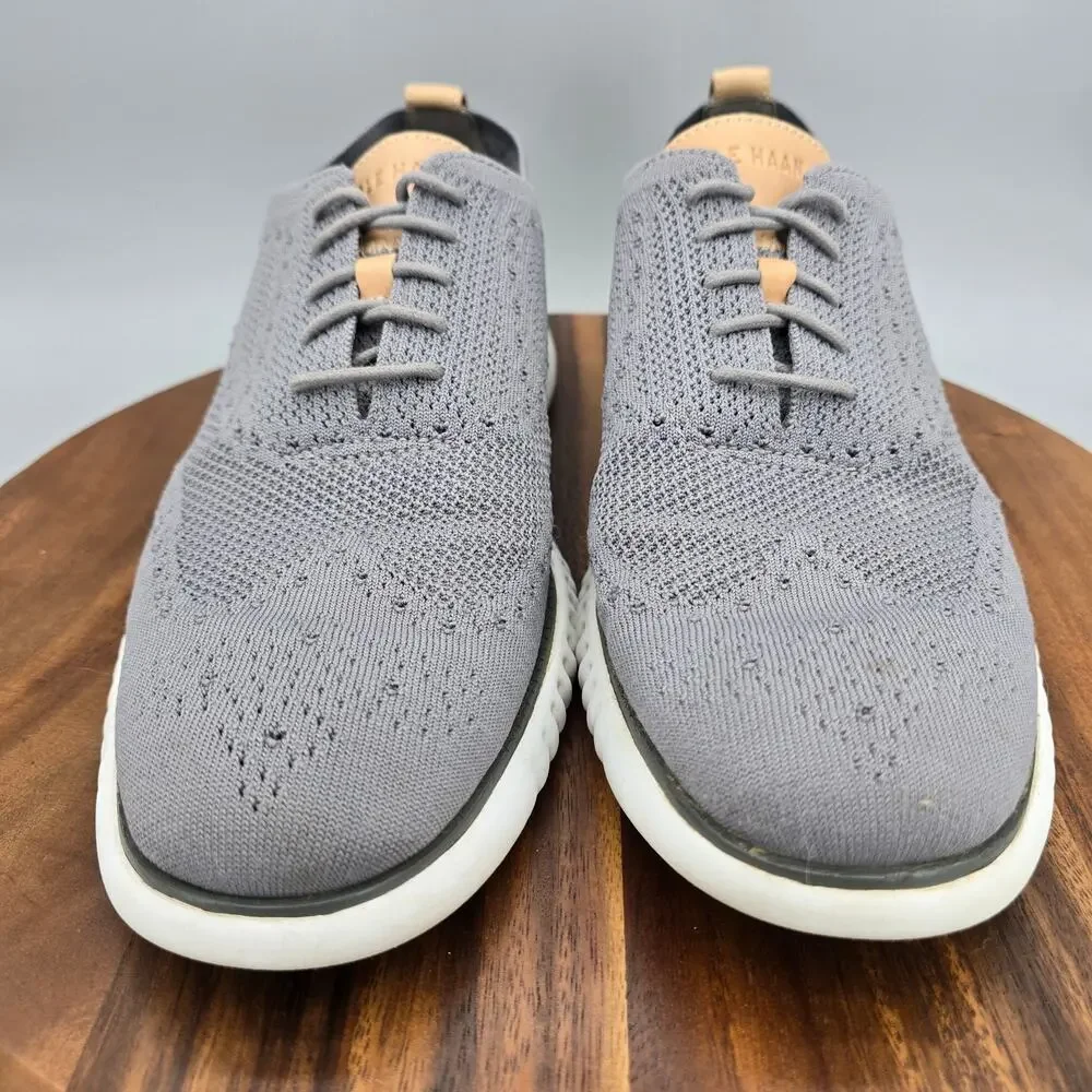 Cole Haan 2.Zerogrand Oxfords Mens 11.5 M Gray Stitchlite Wingtip Casual Shoes